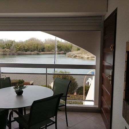 Vue Lagune Et Bateaux A 100M De La Plage Сен-Сиприен Экстерьер фото