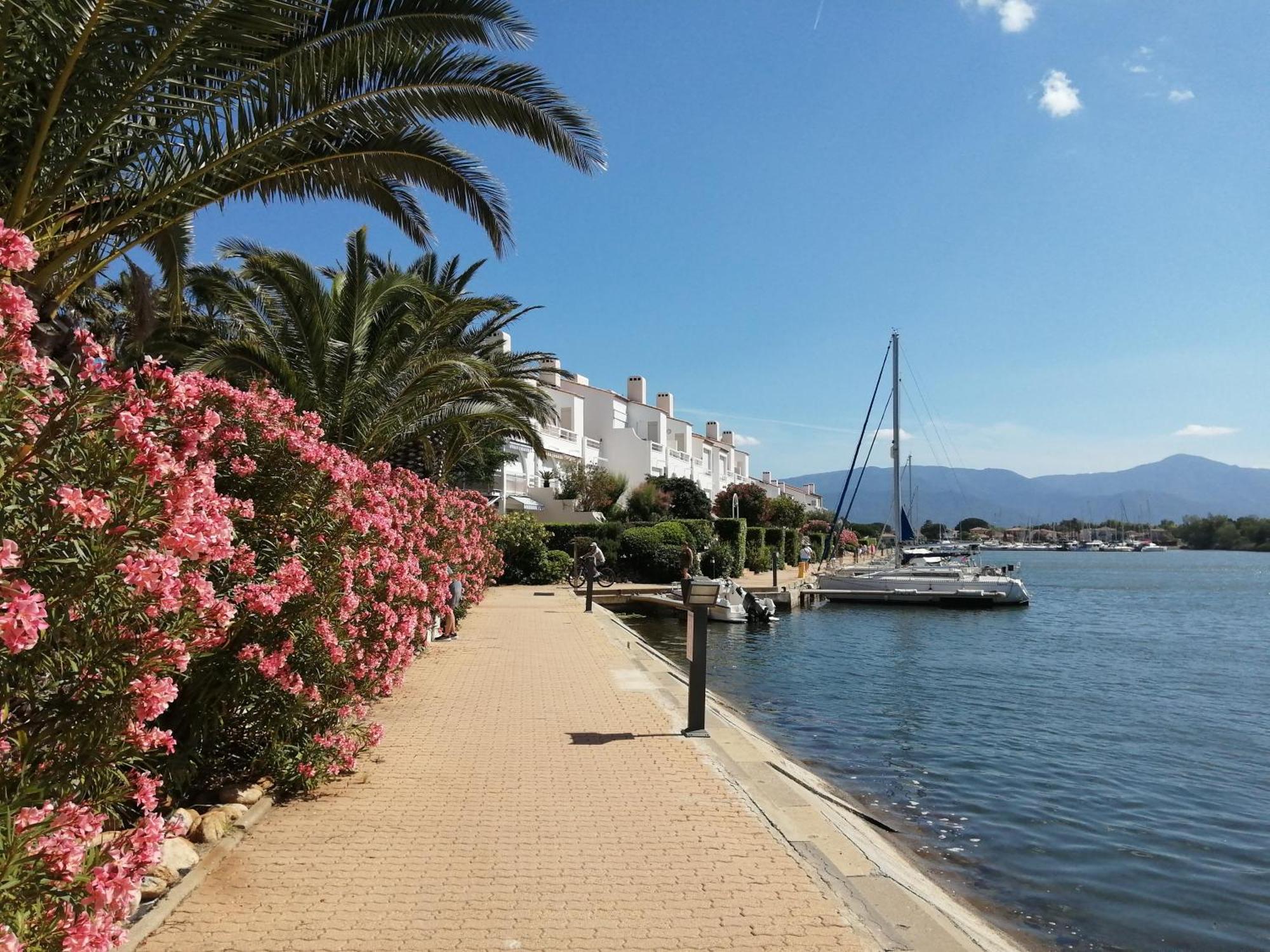Vue Lagune Et Bateaux A 100M De La Plage Сен-Сиприен Экстерьер фото